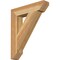 Ekena Millwork Traditional Slat Rough Sawn Bracket, Western Red Cedar, 4"W x 20"D x 24"H BKT04X20X24TRA06RWR - alternate 1